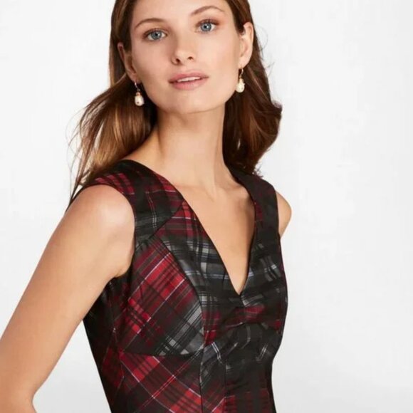 Brooks Brothers Tartan Jacquard Dress ❣️ Size 2 - Picture 2 of 9